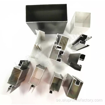 Professionell aluminium extruderade fönsterramsprofiler